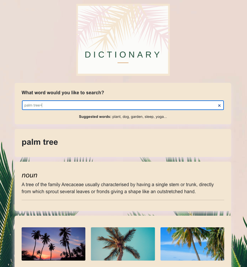 Dictionary App Preview